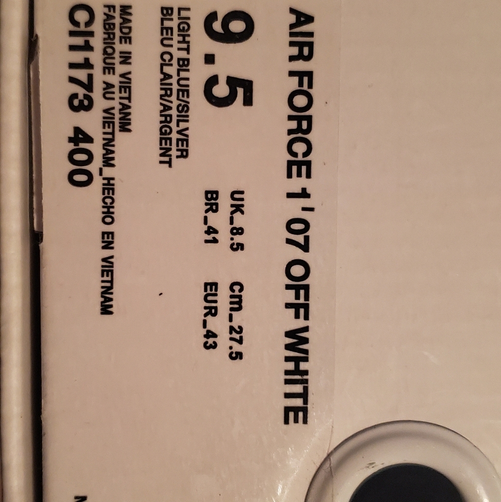 Off-White AF 1 Blue